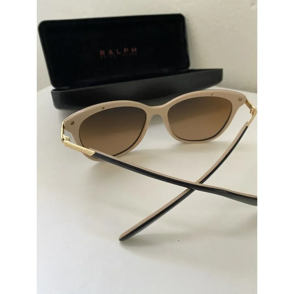 Ralph by Ralph Lauren RA5203 Black Nude Cat Eye Designer Glasses Frames 54-16